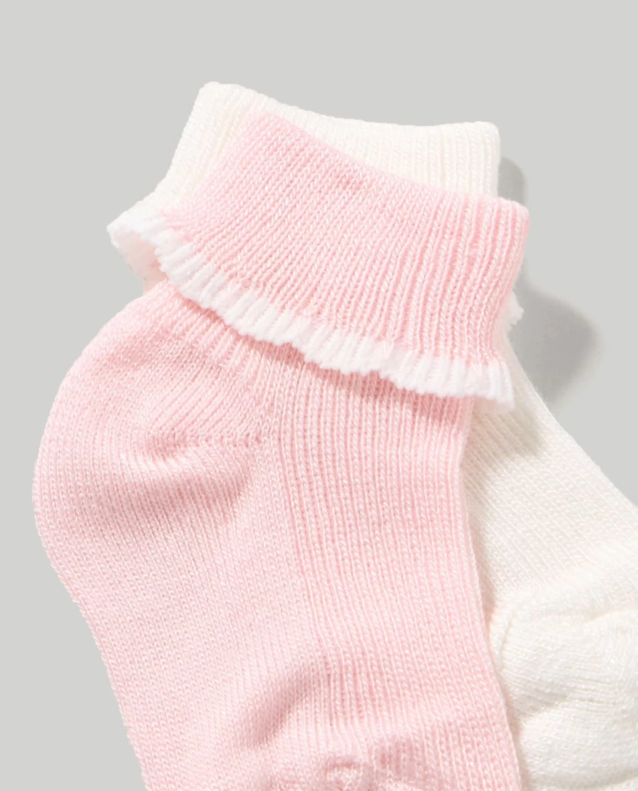 Blukids Pack Of 2 Soft Bamboo Socks For Newborns - Made In Italy