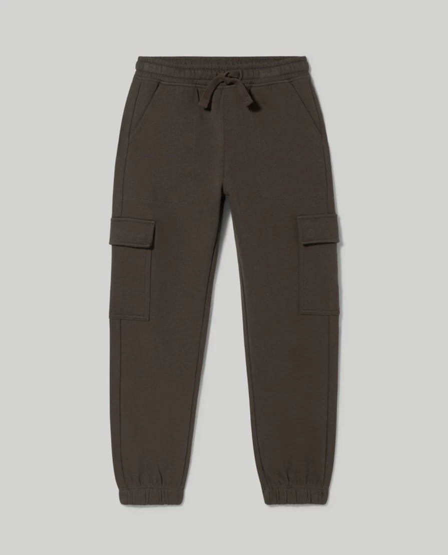 "Blukids Youth Pure Cotton Cargo Joggers - Comfortable Sweatshirt Pants for Boys"