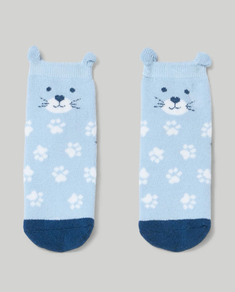 Blukids Non-Slip Newborn Baby Socks - Soft Anti-Skid Infant Socks for Crawling