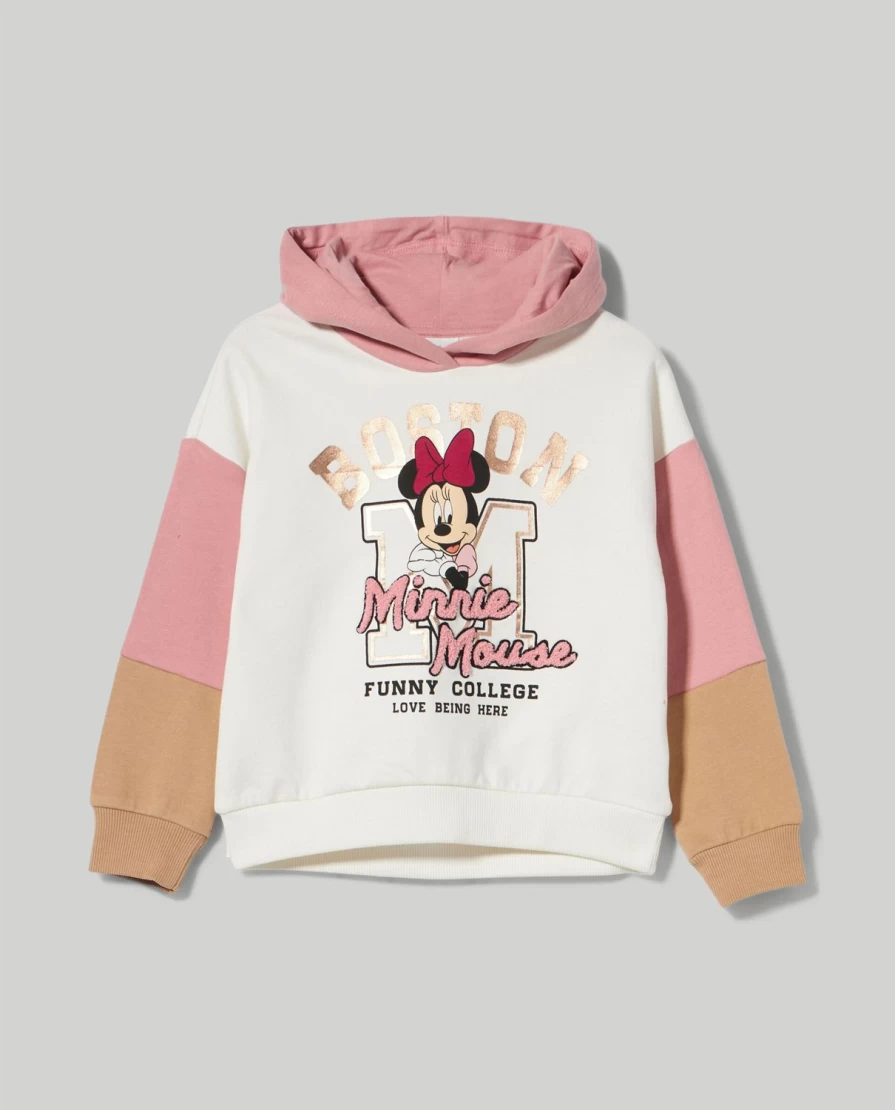Blukids Girls' Hooded Cotton Sweatshirt with Fun Print - Soft & Comfortable Kids Pullover