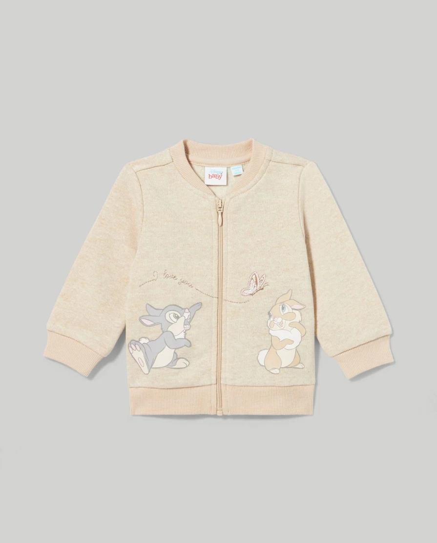 Blukids Newborn Pure Cotton Zip-Up Sweatshirt for Babies – Soft & Comfortable