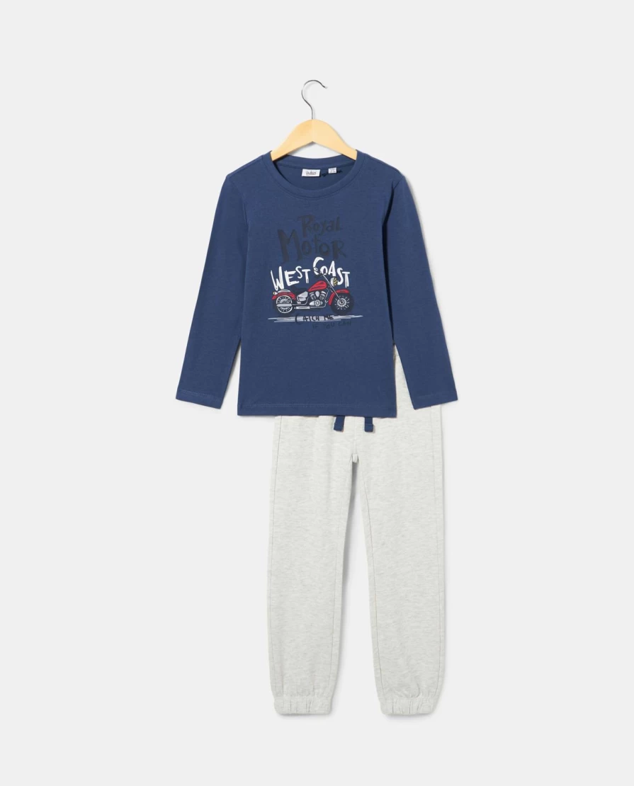 "Blukids Pure Cotton Boys Jogging Set - Comfortable Children's Activewear"