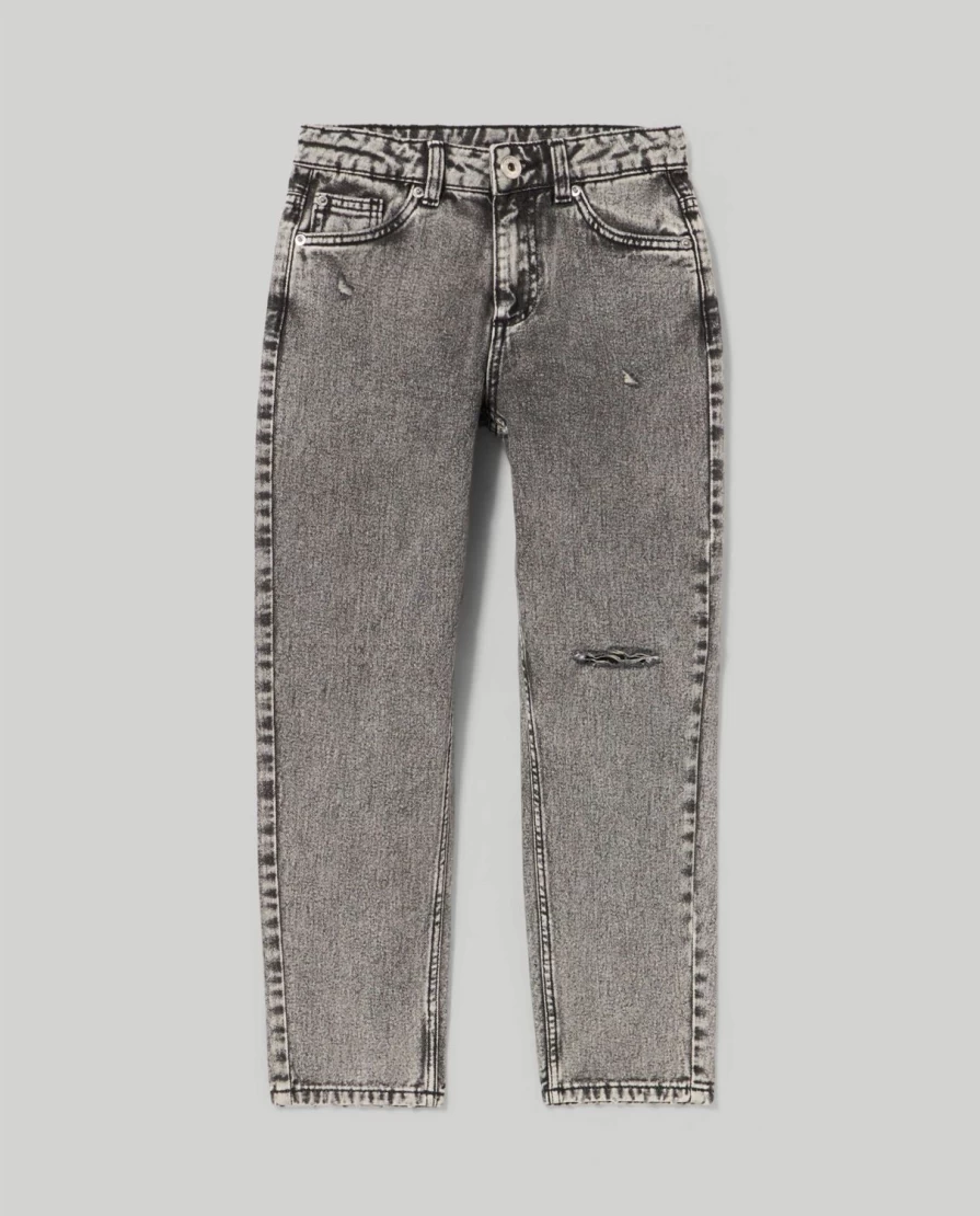 Blukids Youth Pure Cotton Denim Jeans for Girls - Comfortable Mom Fit Style