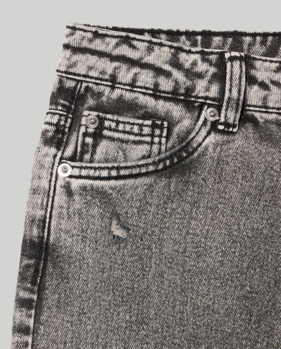 Blukids Youth Pure Cotton Denim Jeans for Girls - Comfortable Mom Fit Style