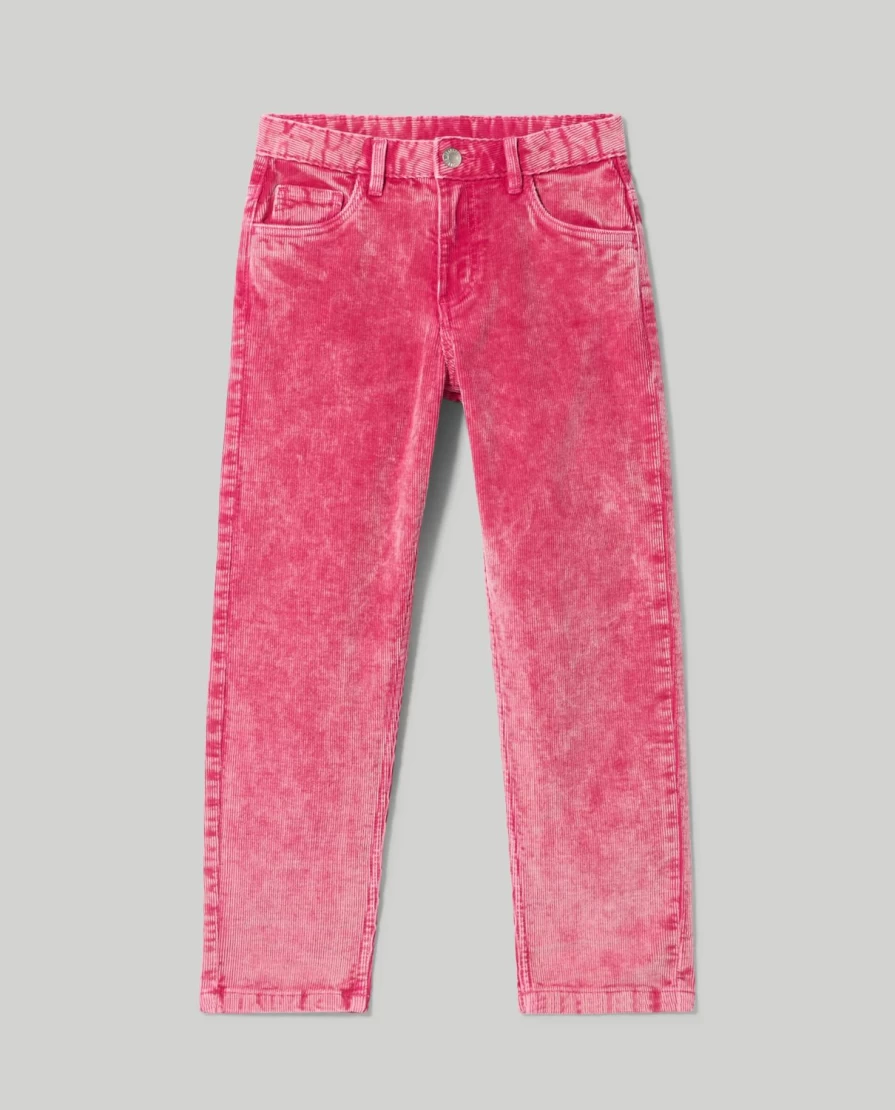 Blukids Youth Girls' Mom Fit Corduroy Pants - Comfortable & Stylish Trousers for Teens