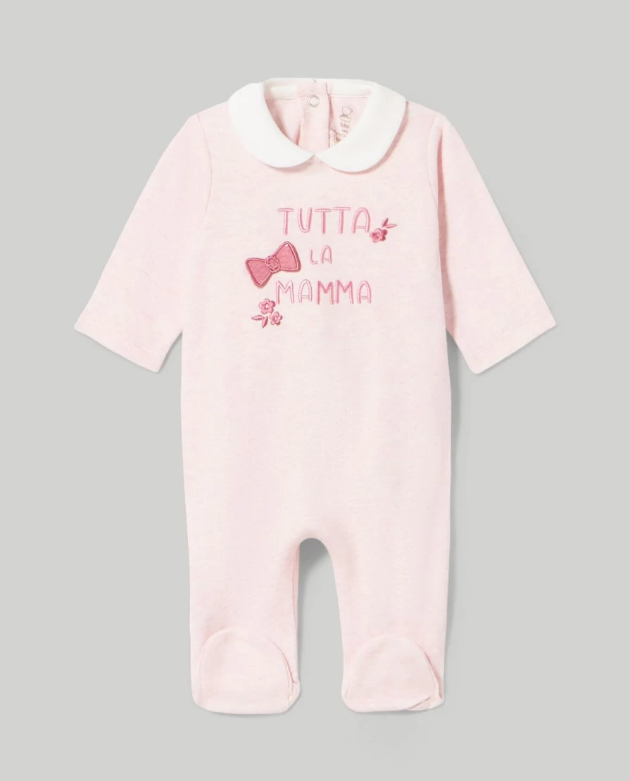 Blukids Baby Unisex Cotton Chenille Onesie with Embroidery - Soft & Comfortable Newborn Romper