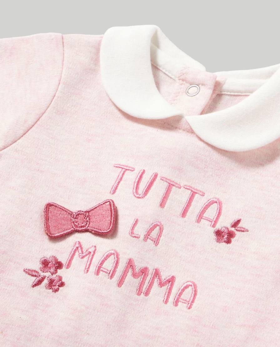 Blukids Baby Unisex Cotton Chenille Onesie with Embroidery - Soft & Comfortable Newborn Romper