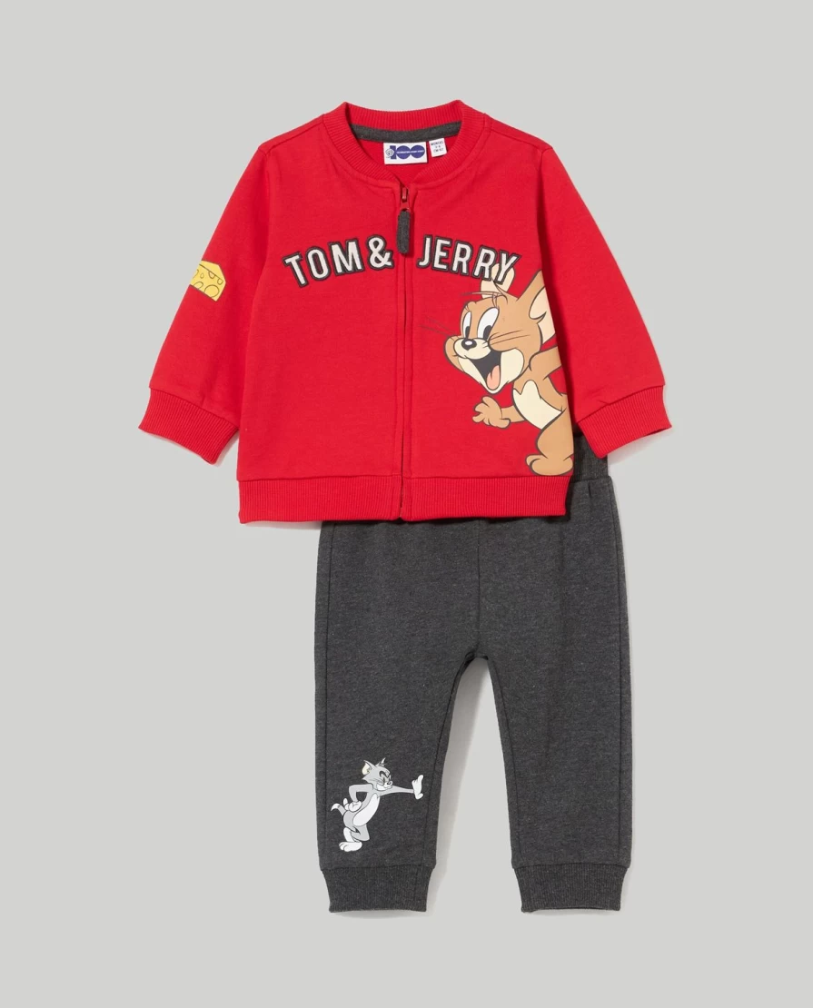 Blukids Newborn Cotton Zip-Up Jogging Set - Soft Sweatshirt & Pants Outfit for Babies