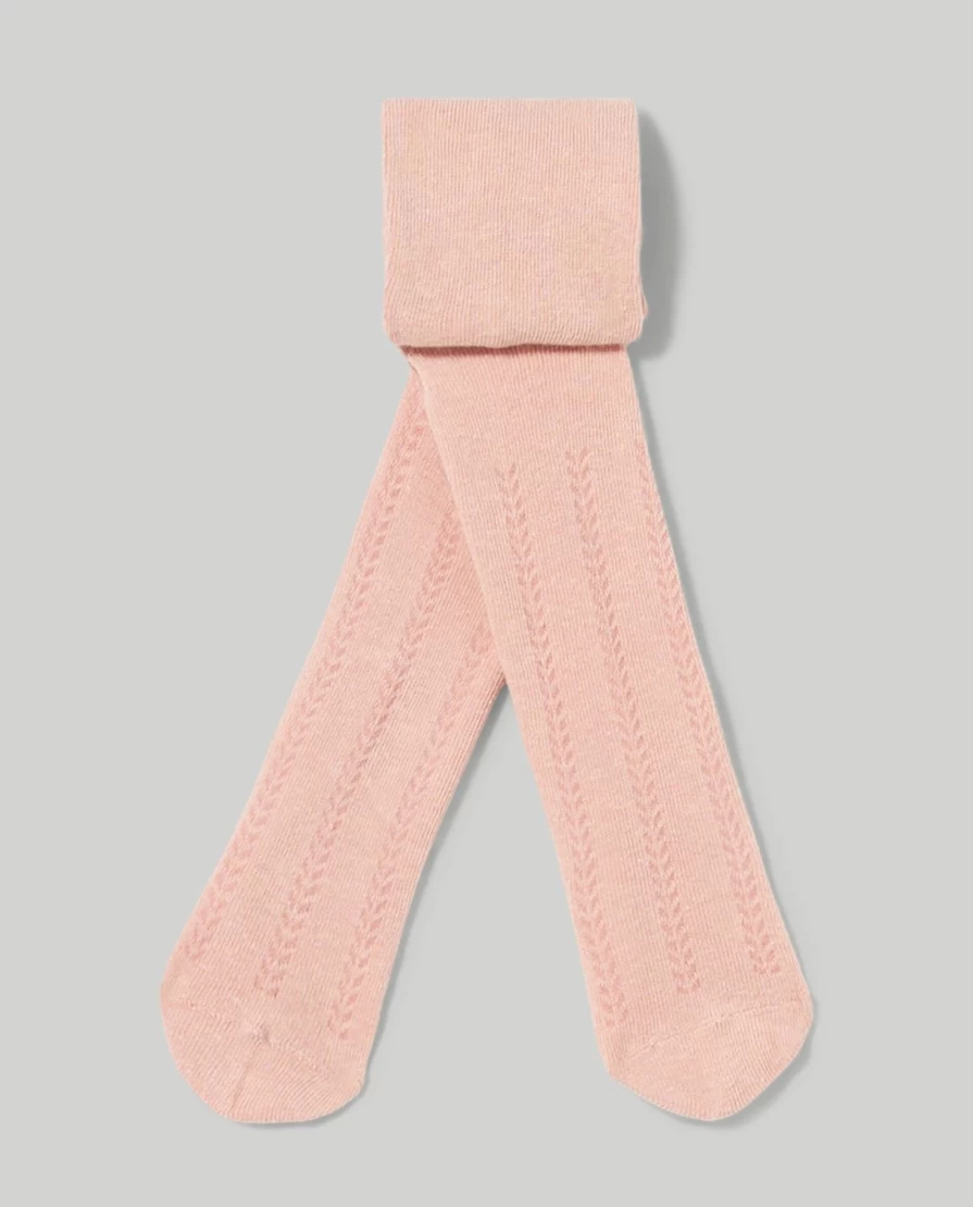 Blukids Newborn Baby Girls Jacquard Tights - Soft & Stylish
