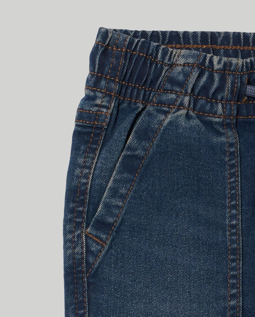 "Blukids Boys' Stretch Denim Joggers - Comfortable Kids' Denim Pants for Active Children"