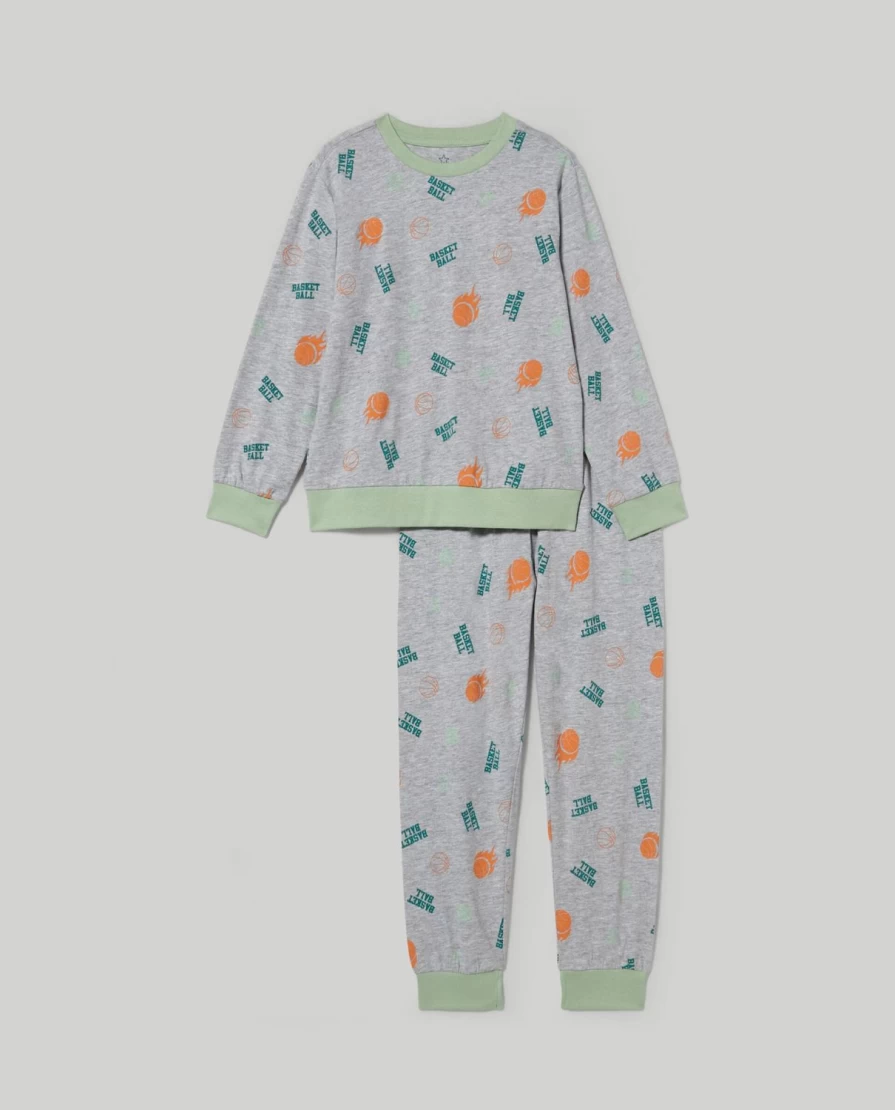 Blukids Boys' Long Cotton Pajamas - Comfortable Kids Sleepwear for Children
