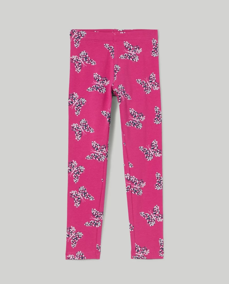 Blukids Girls' Stretch Fleece Leggings with Fun Prints - Comfortable Kids' Winter Pants