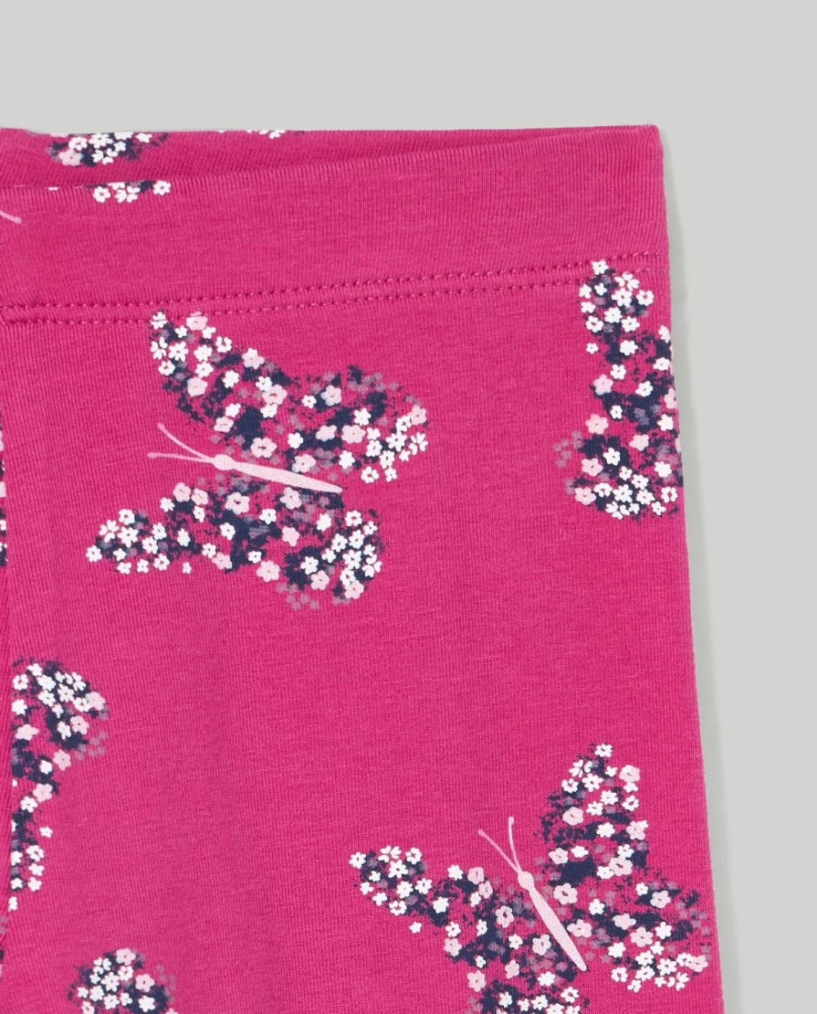 Blukids Girls' Stretch Fleece Leggings with Fun Prints - Comfortable Kids' Winter Pants