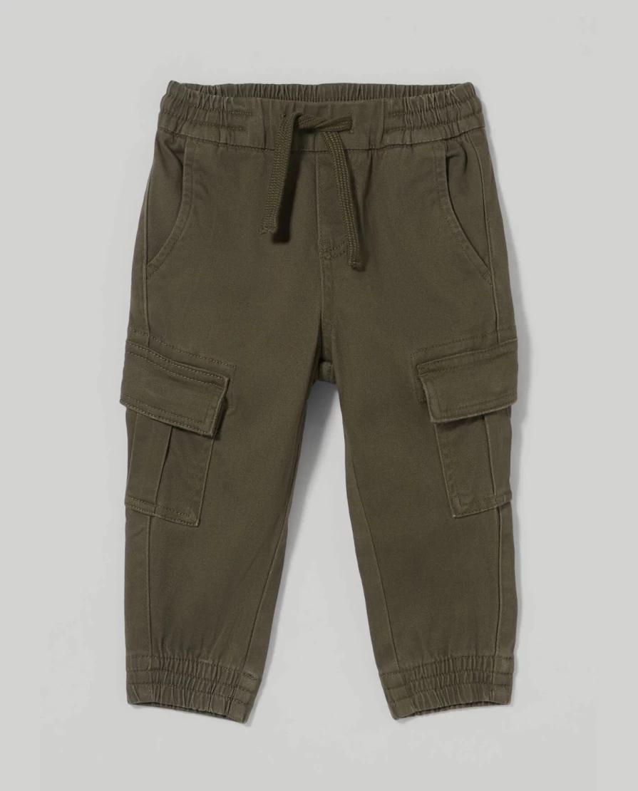 Blukids Newborn Baby Boys Girls Stretch Cotton Cargo Pants Soft Comfortable Casual Pants