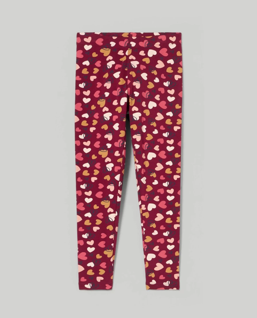 Blukids Girls' Stretch Cotton Fleece Leggings for Kids - Soft Comfortable Winter Pants