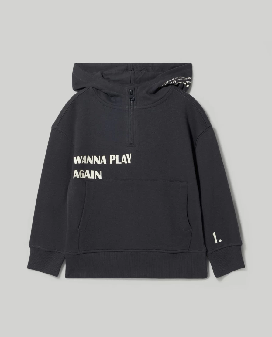 Blukids Boys' Hooded Pure Cotton Sweatshirt - Soft & Comfortable Kids Pullover