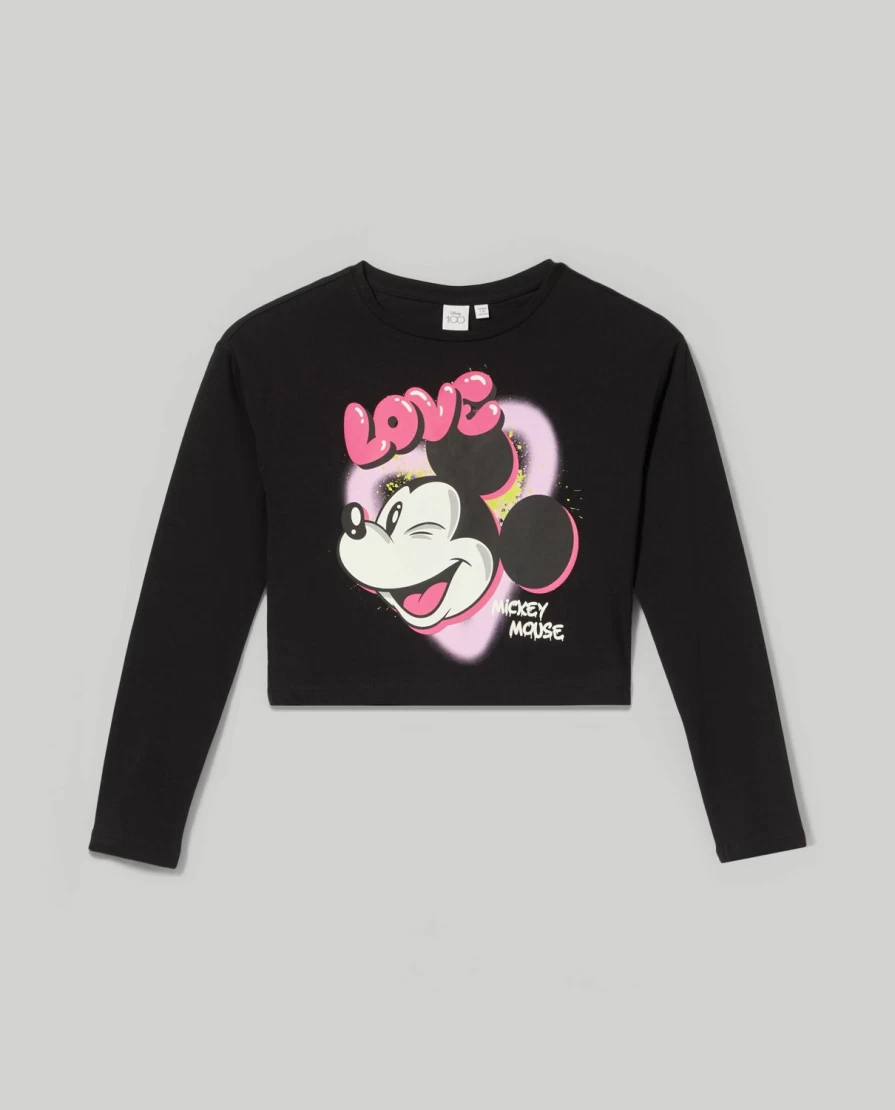 Blukids Youth Girls' Long Sleeve Stretch Cotton T-Shirt - Soft Comfortable Casual Tee