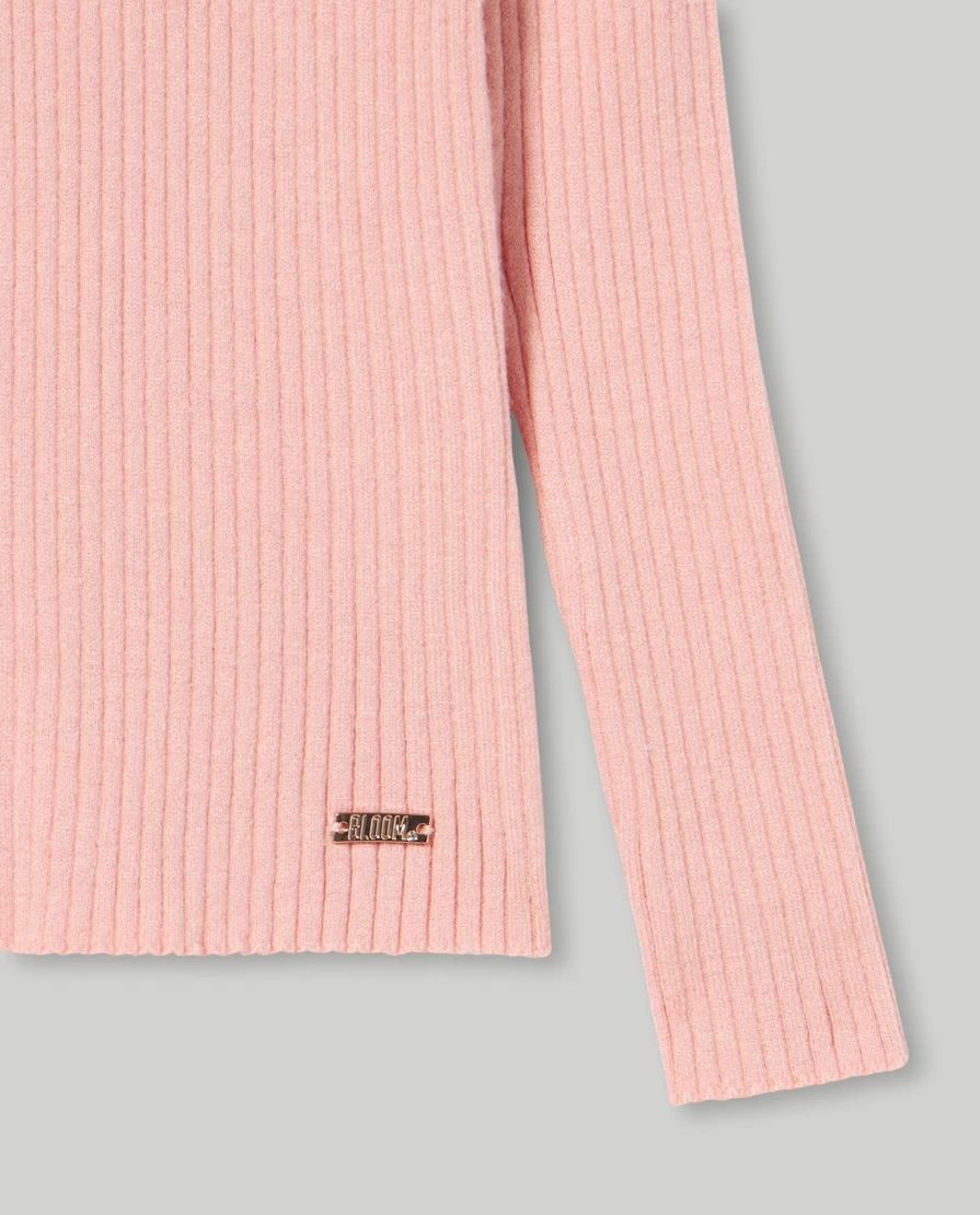 "Blukids Girls' Viscose Blend Ribbed Tricot Top – Soft & Comfortable Kids Clothing"
