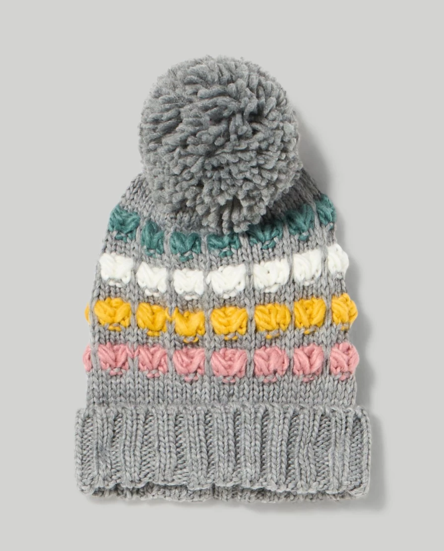 Blukids Children's Tricot Hat with Decorative Struts - Stylish & Comfortable Winter Beanie for Kids