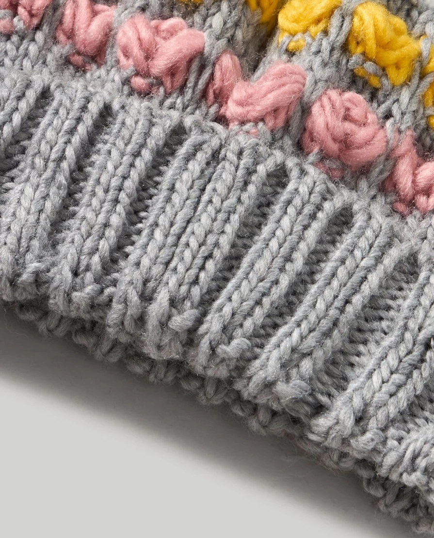 Blukids Children's Tricot Hat with Decorative Struts - Stylish & Comfortable Winter Beanie for Kids