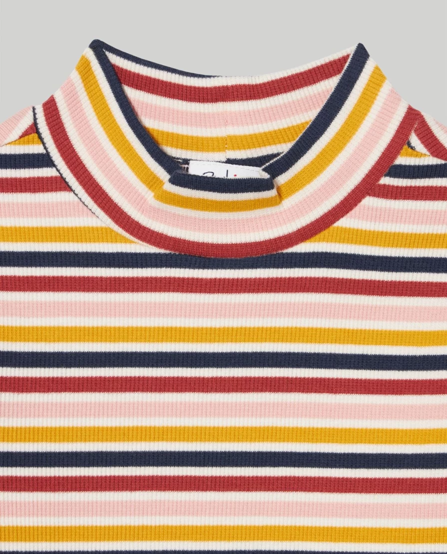 Blukids Girls Ribbed Turtleneck Sweater - Soft Kids Turtleneck Top for Children