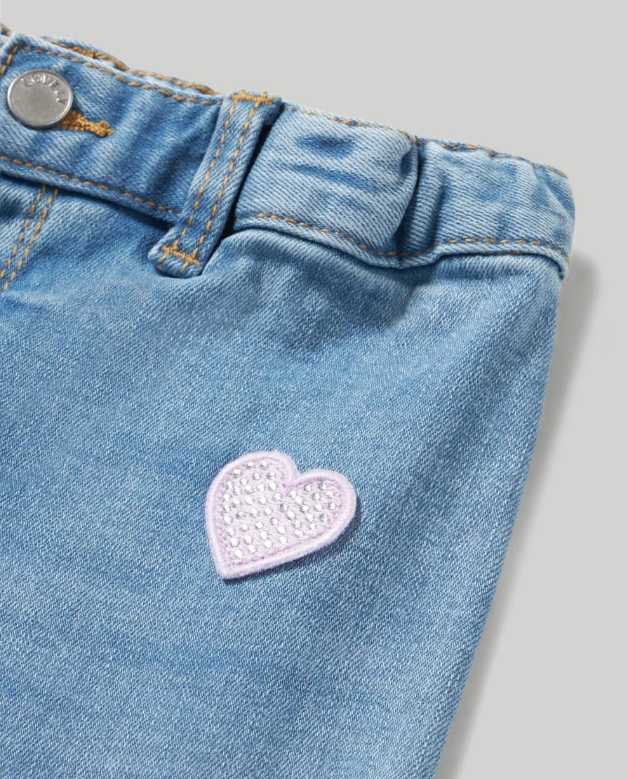 Blukids Newborn Baby Girl Soft Cotton Denim Pants