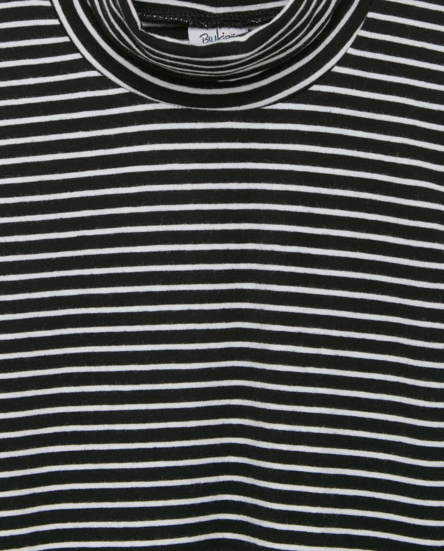 "Blukids Youth Striped Stretch Cotton Turtleneck Top for Girls"