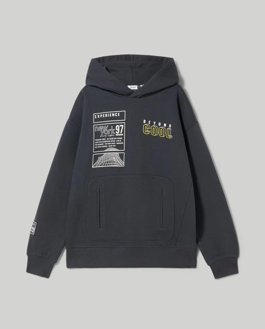 Blukids Youth Hooded Sweatshirt - Boys' Graphic Print Pullover