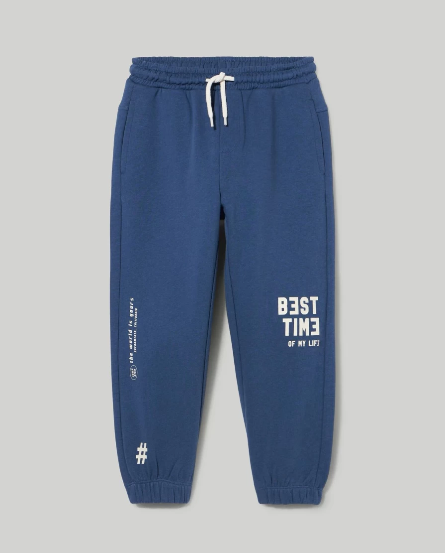 Blukids Boys' Comfortable Pure Cotton Jogger Pants for Active Children