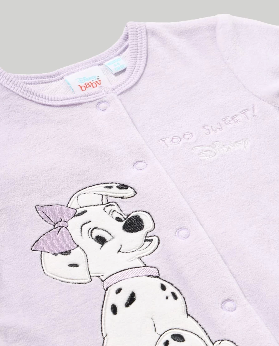 Blukids Disney Embroidered Chenille Baby Onesie - Soft Unisex Infant Romper for Newborns & Toddlers