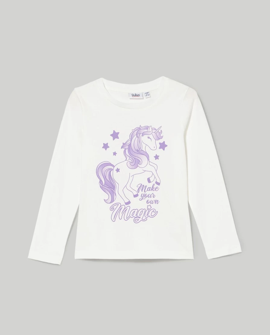 Blukids Girls' 100% Cotton Comfortable & Soft T-Shirt for Children