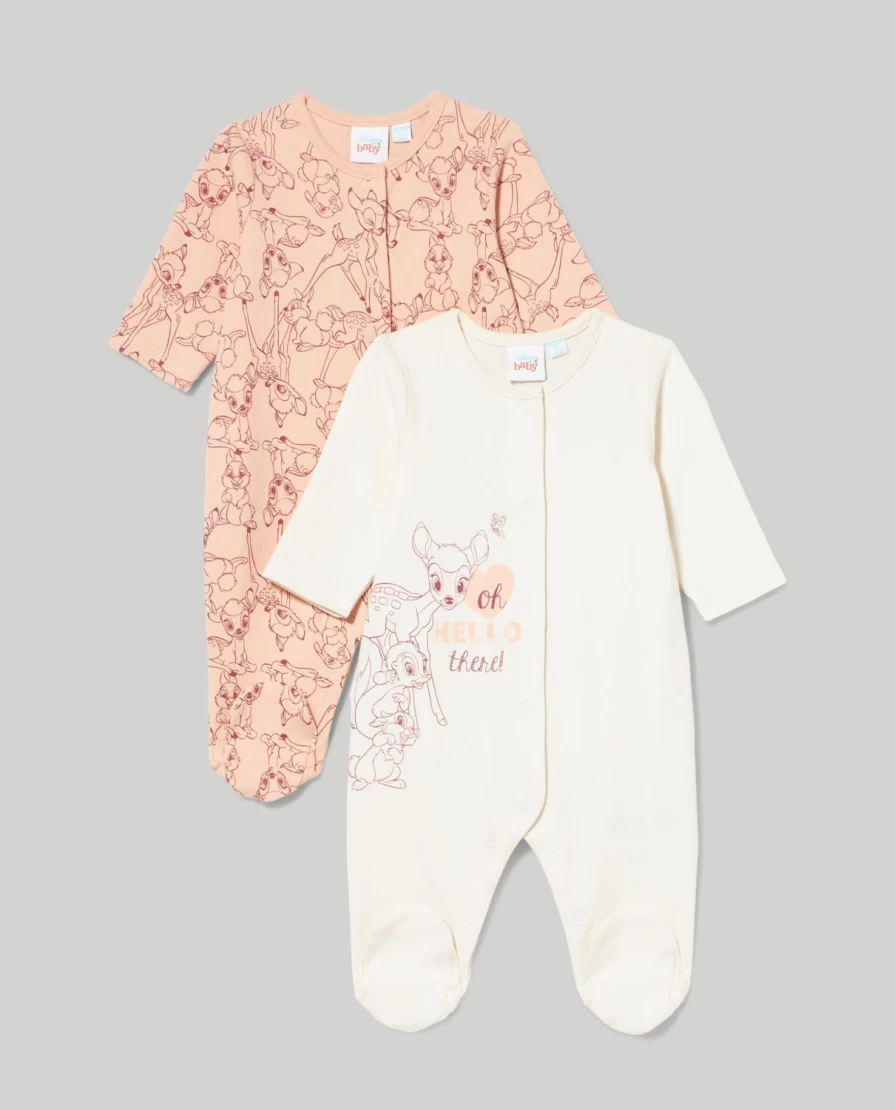"Blukids Pack Of 2 Adorable Printed Pure Cotton Baby Rompers - Unisex Newborn Essentials"