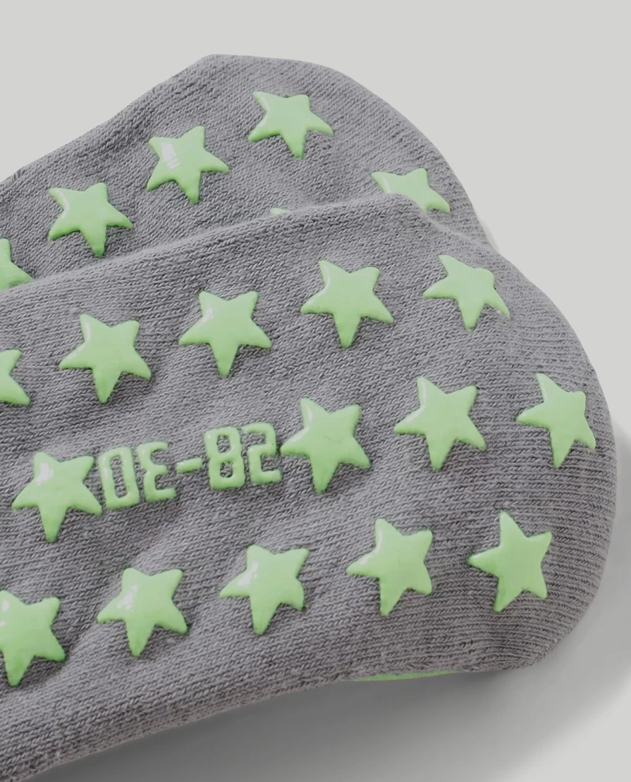 Blukids Non-Slip Grip Socks for Toddlers and Kids - Anti-Skid Children's Socks