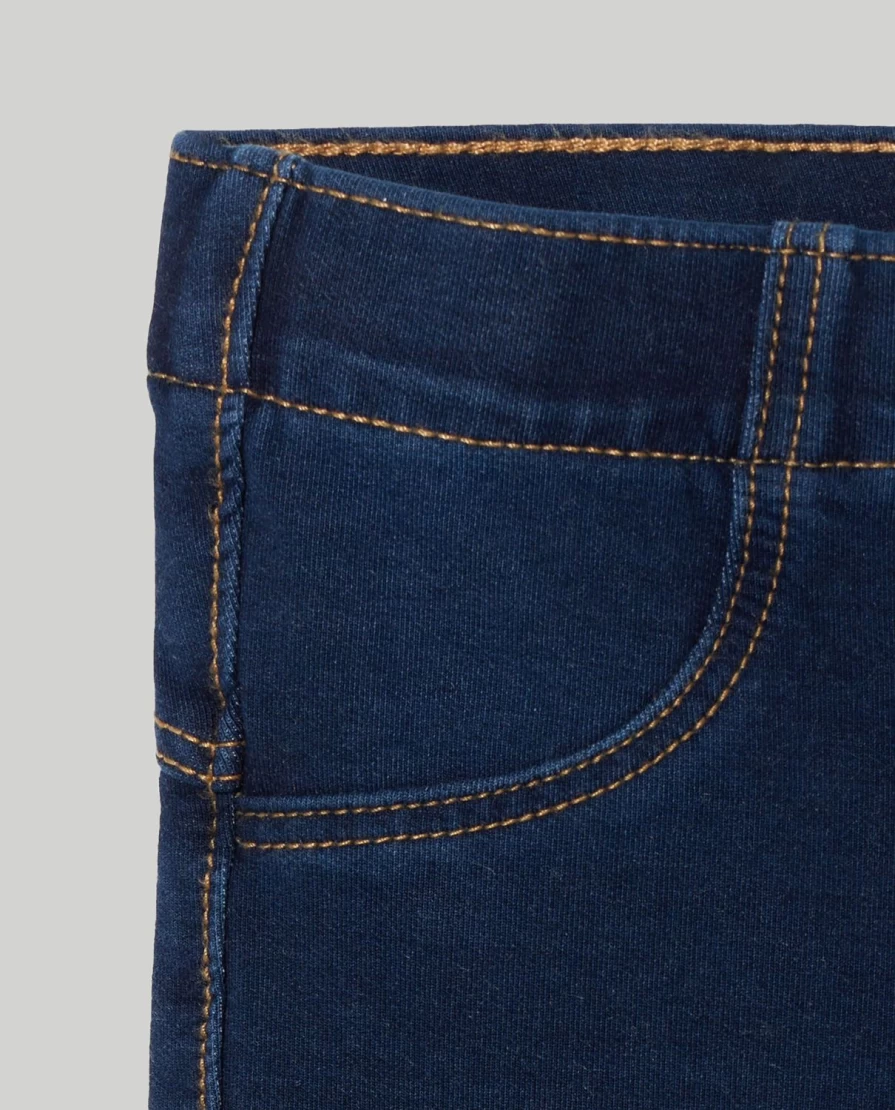 "Blukids Youth Girls' Denim Treggings – Stretch Comfort Jeans for Active Kids"