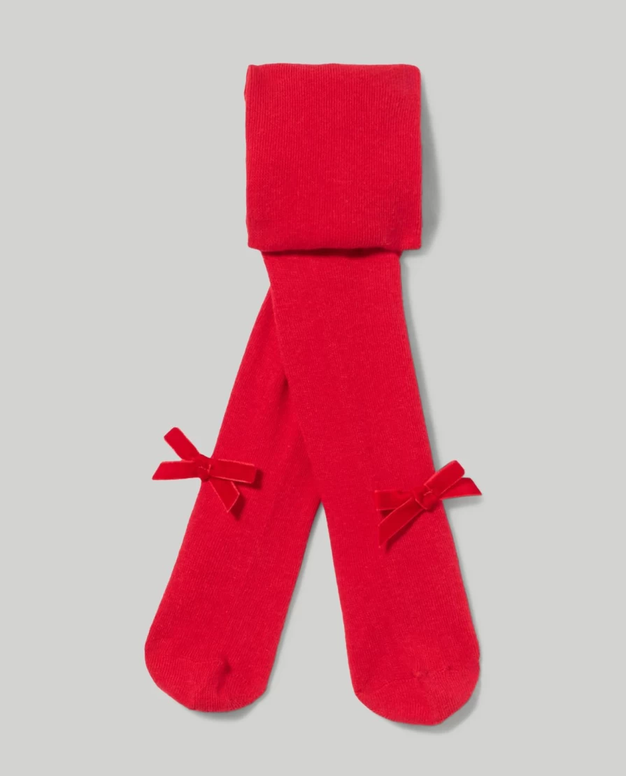 Blukids Newborn Baby Girl Tights with Adorable Bow Design - Soft & Comfortable