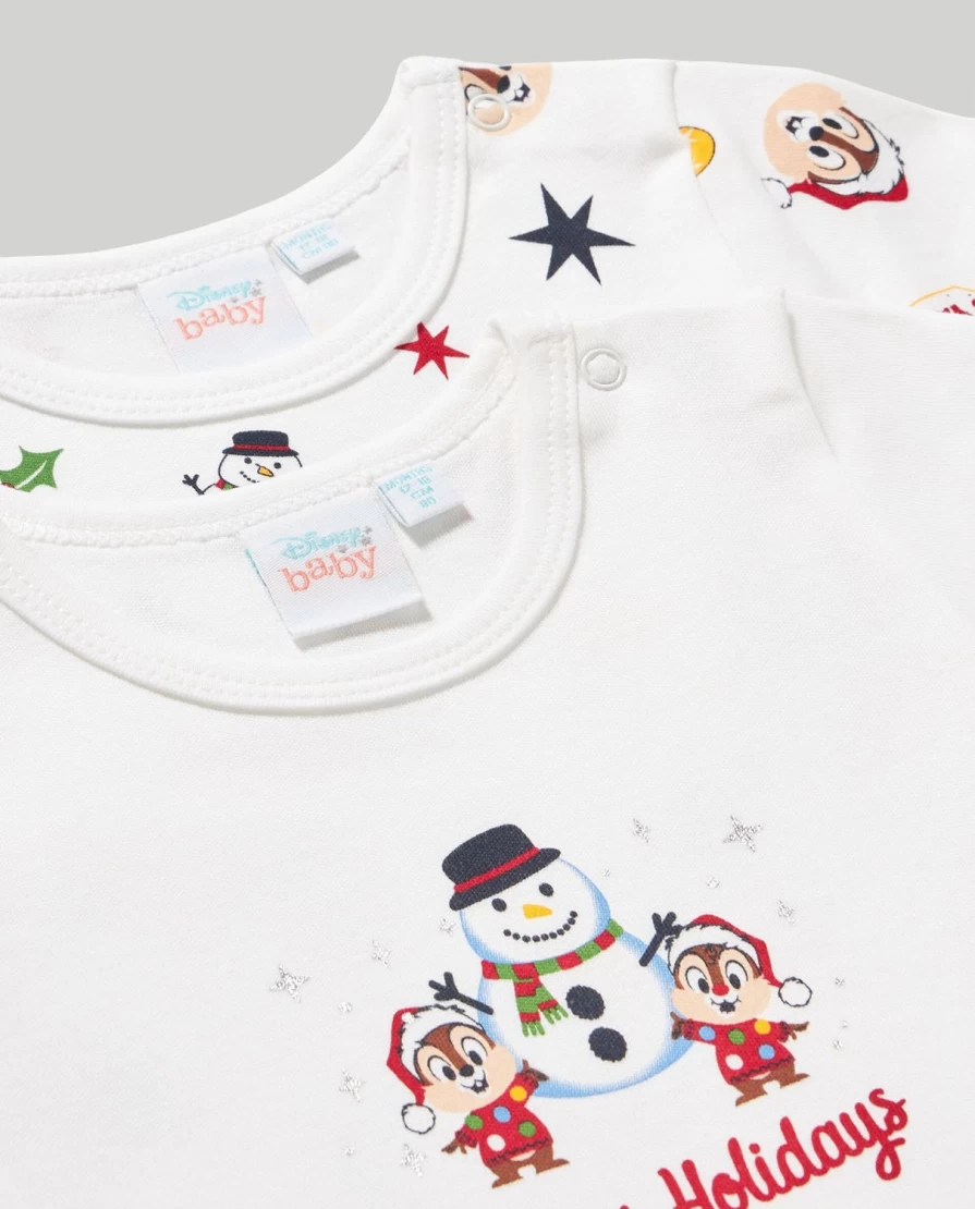 "Blukids Pack of 2 Soft Cotton Chip E Ciop Baby Bodysuits for Newborns – Unisex Infant Onesies"