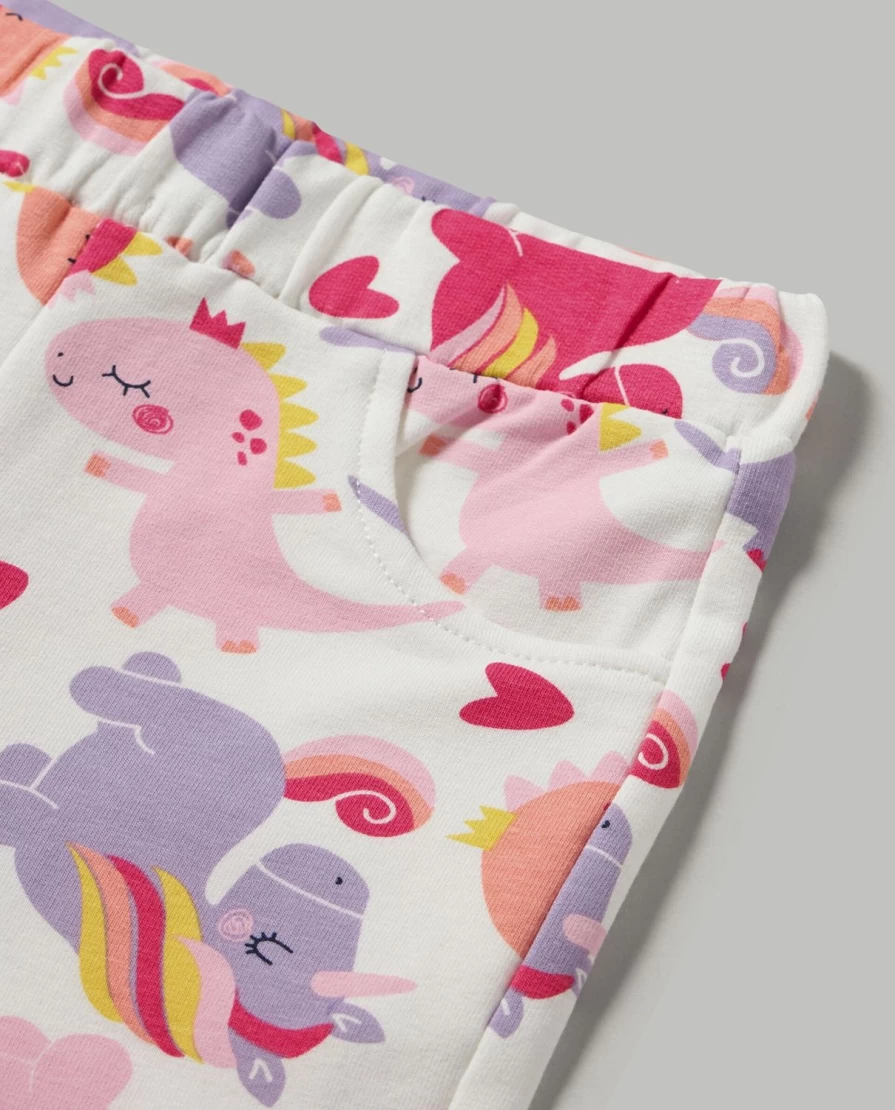 Blukids Newborn Baby Girl's Soft Stretch Cotton Trousers