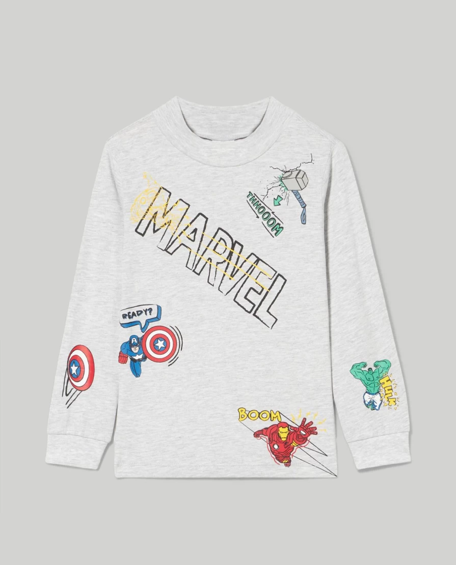Blukids Kids' Cotton Spider-Man Print Turtleneck Sweater for Boys