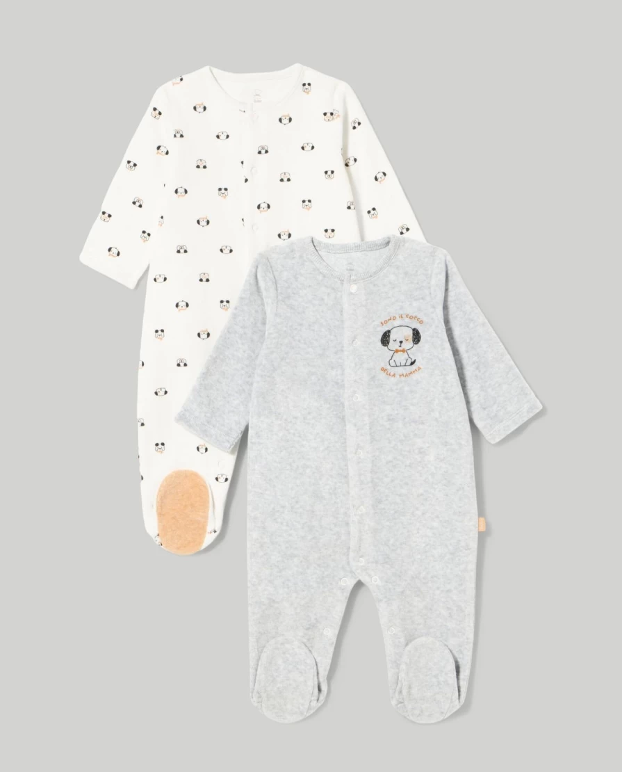 "Blukids Pack of 2 Soft Chenille Onesies for Newborns – Unisex Baby Bodysuits"