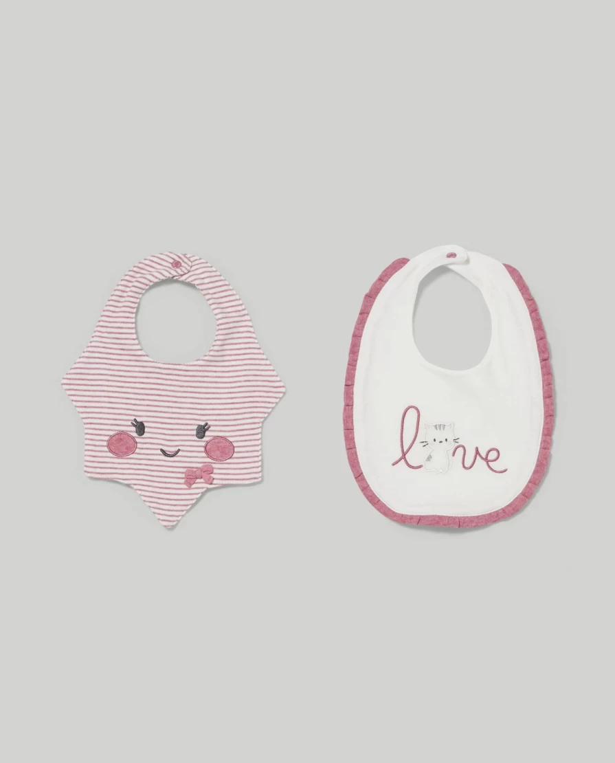 Blukids 2-Pack Soft Pure Cotton Baby Bibs for Newborns – Unisex Infant Drool Bibs