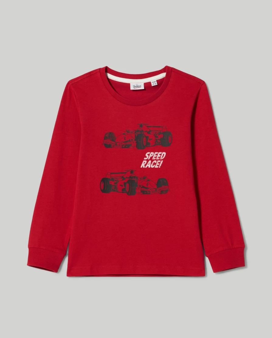 Blukids Kids' Pure Cotton T-Shirt with Fun Child Print - Soft & Comfortable Children's Tee