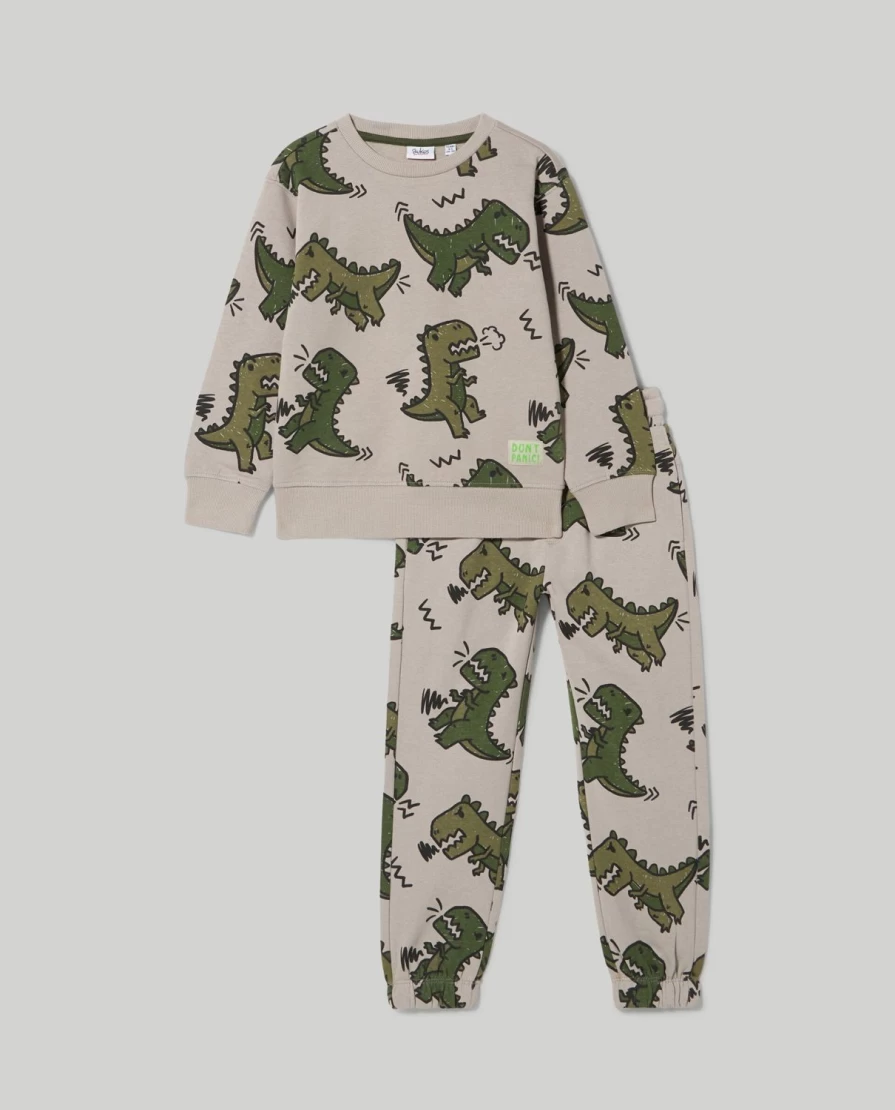 "Blukids Children's Pure Cotton Jogging Set - Comfortable Kids Sweatshirt & Pants Outfit"