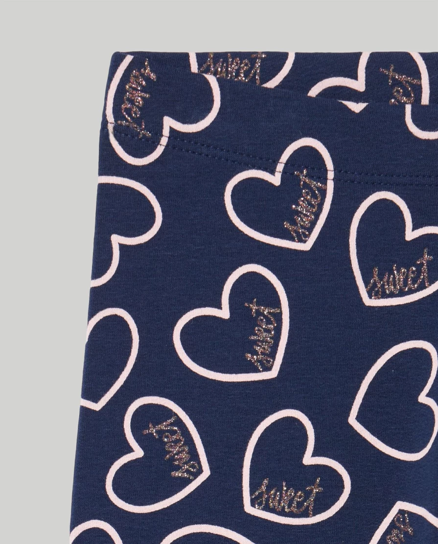 Blukids Girls' Stretch Fleece Printed Leggings for Children - Comfortable & Stylish