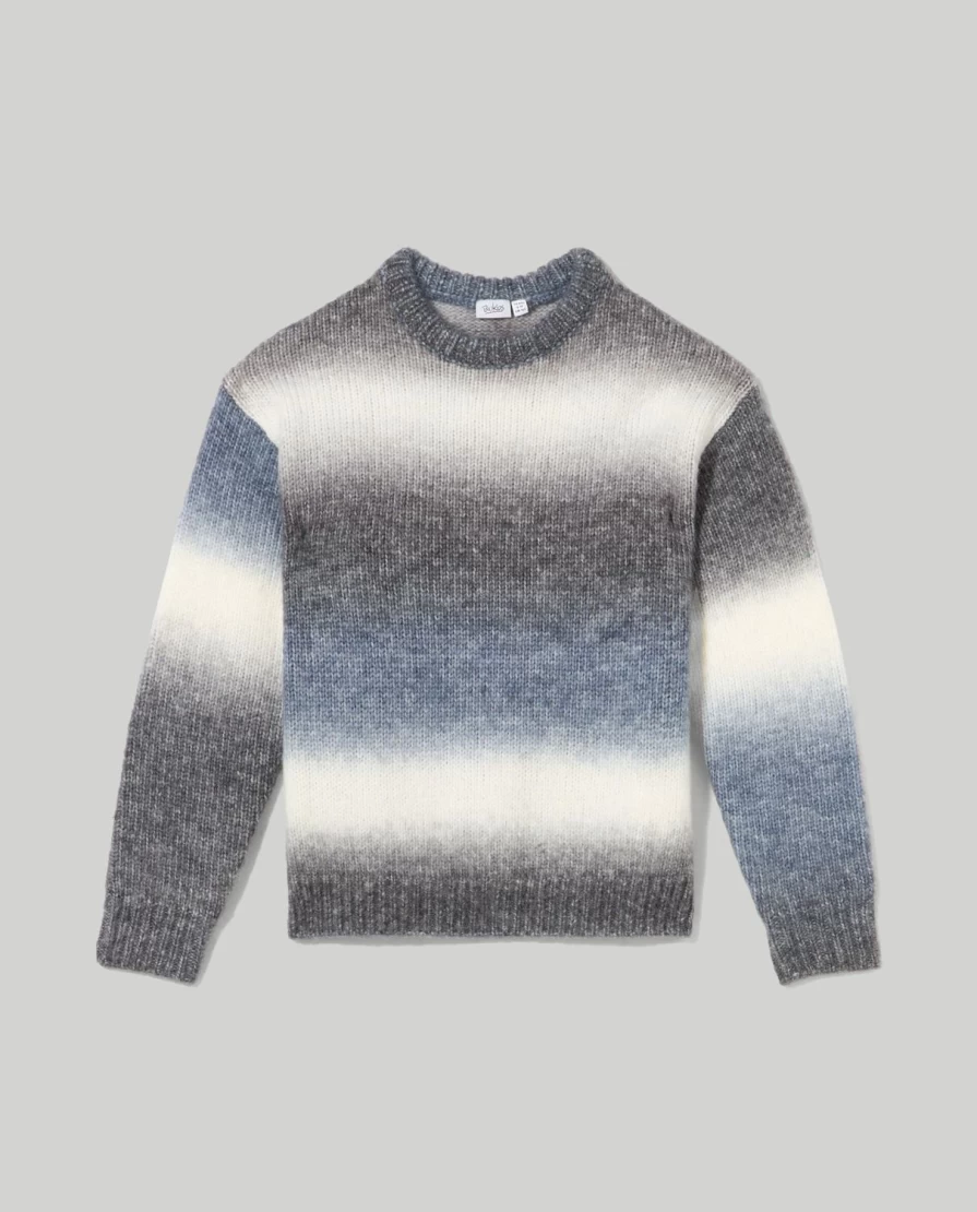 Blukids Youth Jacquard Wool Blend Crewneck Sweater for Boys