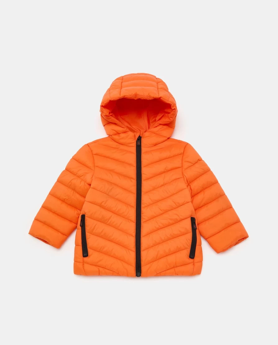 Blukids Newborn Padded Jacket with Hood - Eco-Friendly REPREVE Recycled Wadding
