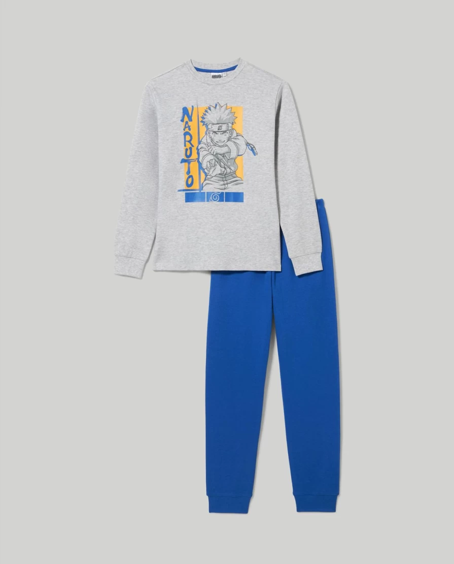 Blukids Youth Long Warm Cotton Pajamas for Boys - Cozy Winter Sleepwear
