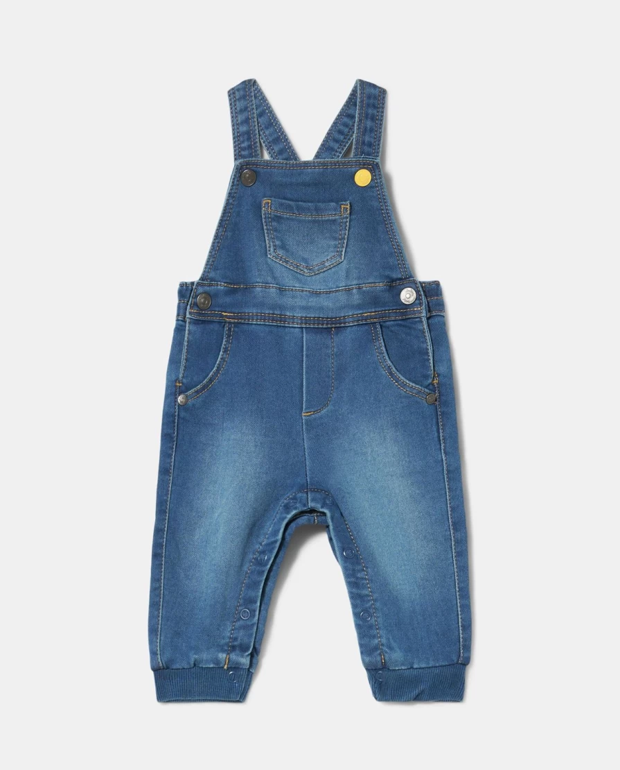 Blukids Newborn Denim Overalls for Baby Boys & Girls - Soft & Comfortable Outfit