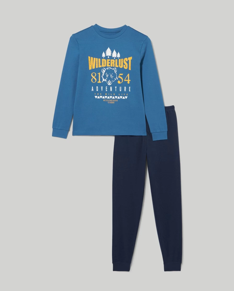 Blukids Youth Pure Cotton Pajamas for Boys - Soft & Comfortable Sleepwear