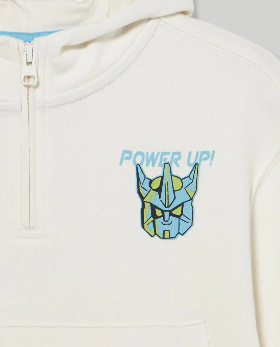 Blukids Boys' Hooded Pure Cotton Sweatshirt for Children - Soft & Comfortable Pullover