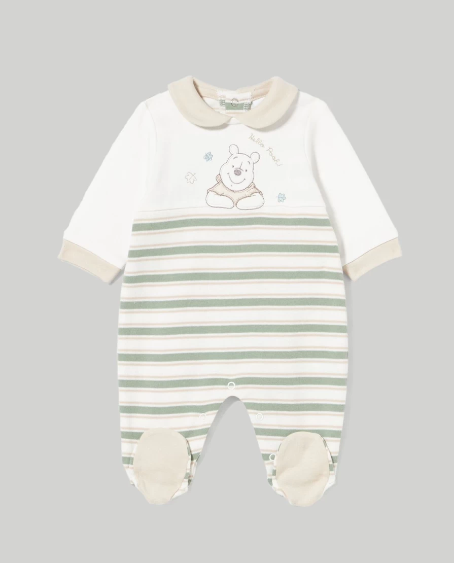 Blukids Newborn Striped Cotton Onesie - Embroidered & Applique Baby Bodysuit for Unisex Infants